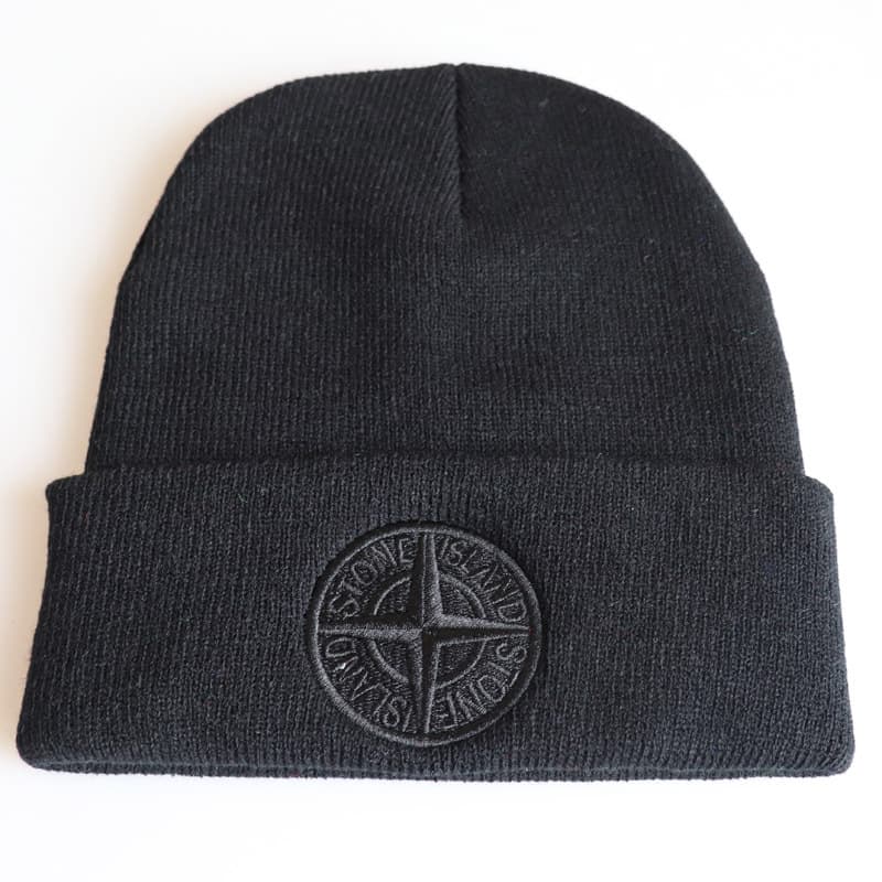 Bonnet tricoté sans bords pour hommes et femmes, en polaire, chaud, à la mode, doux, en pierre, avec étiquette épaisse, pour Sports de Ski, hiver