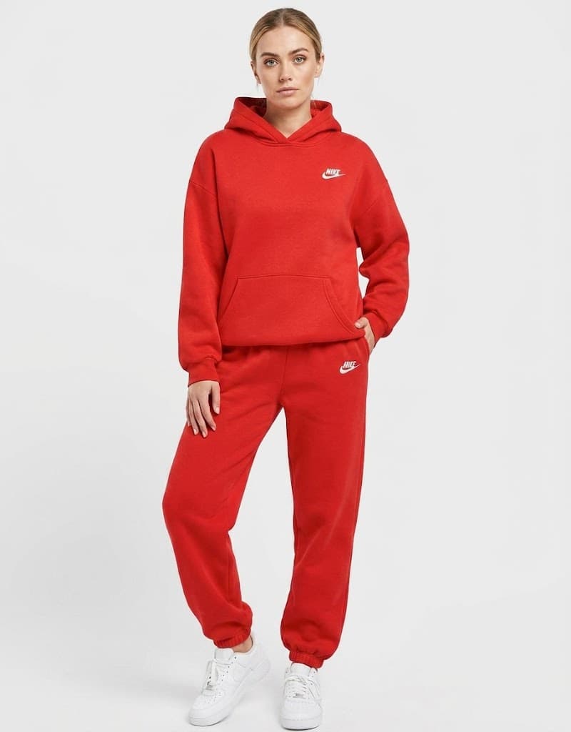 Ensemble deux pièces à capuche Nike pour femme avec logo classique