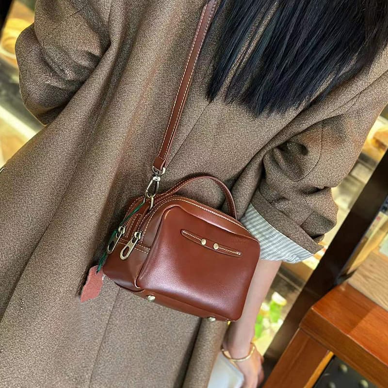 Crossbody For Women Versatile Handbag 2025 New Niche Design Genuine Leather Women's High-end Shoulder Bag