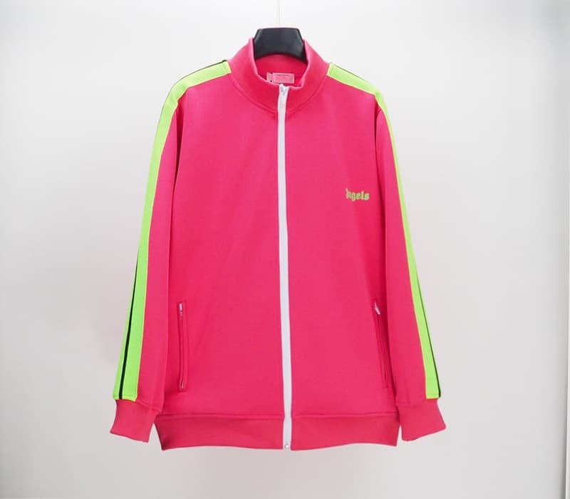 Veste de sport à rayures arc-en-ciel avec fermeture éclair et palmier, uniforme scolaire pour homme, nouvelle version 2025