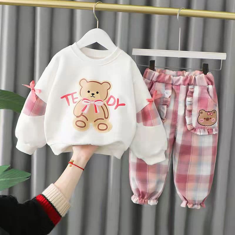 Baby Girl Spring And Autumn Hoodie Set Spring Baby Two-piece Set Early Spring Children's Clothes Girl Spring Clothes