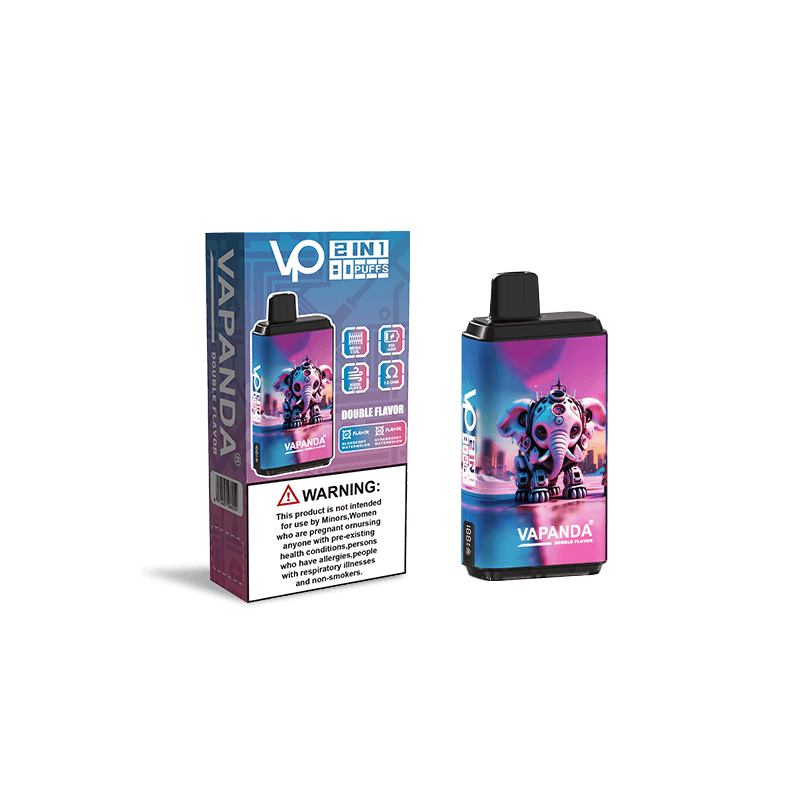 Lot de 10 cigarettes électroniques jetables Vapanda Double Saveur 80K 120K