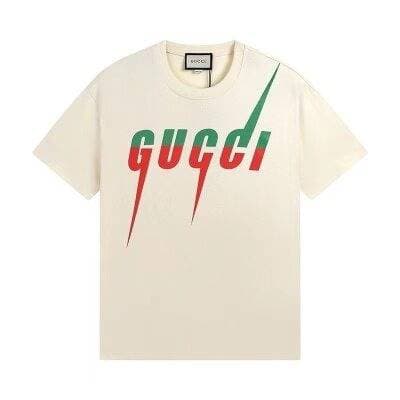 T-shirt à manches courtes imprimé Gucci, T-shirt ample avec lettrage