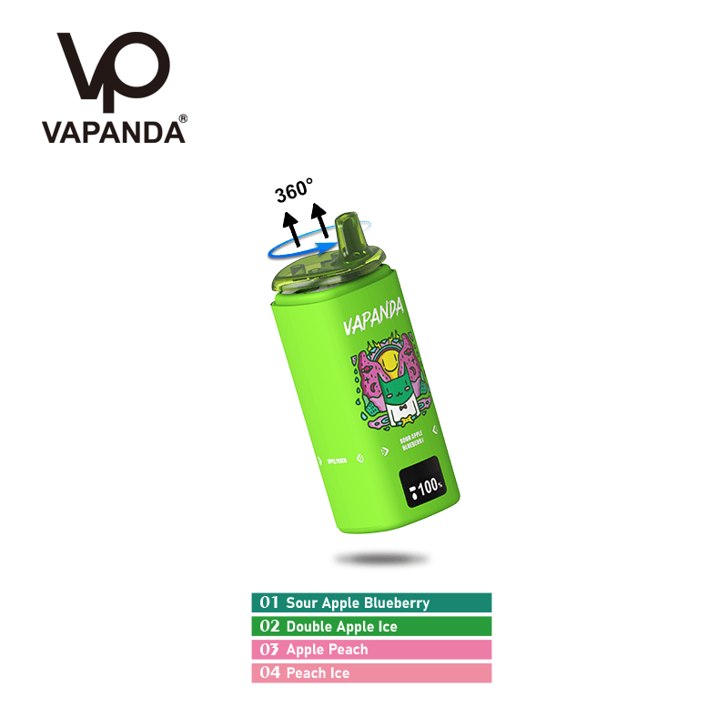 10 pièces 4in1 saveurs variables Vapanda jetable Vape Pod 120K 300K 500K pour une cigarette électronique