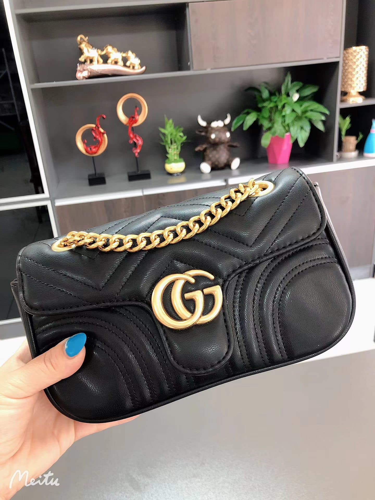 Sac en cuir souple pour femmes, sac à bandoulière polyvalent à la mode, sac à chaîne carrée en diamant, nouvelle collection automne/hiver 2023