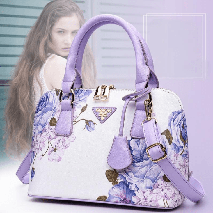 Women's Bags new ethnic style blue and white porcelain women's bag version of one shoulder handbag messenger bag retro fashion shell bag