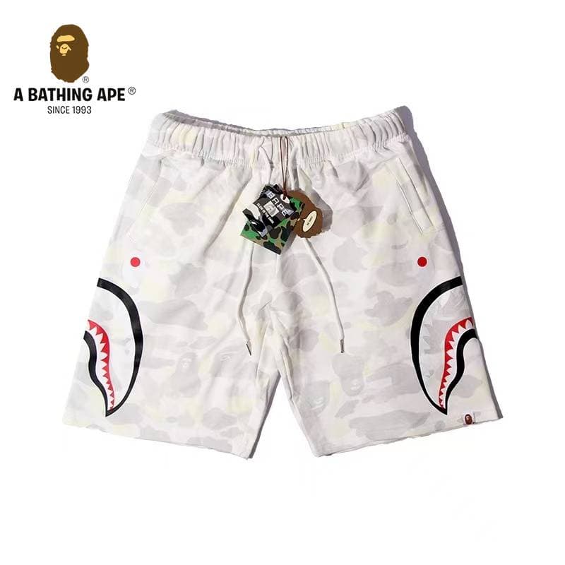 A BATHONG APE Ape Head Shark Shorts Ape Head Shorts Five Leg Casual Shorts, Made Of Pure Cotton Fabric