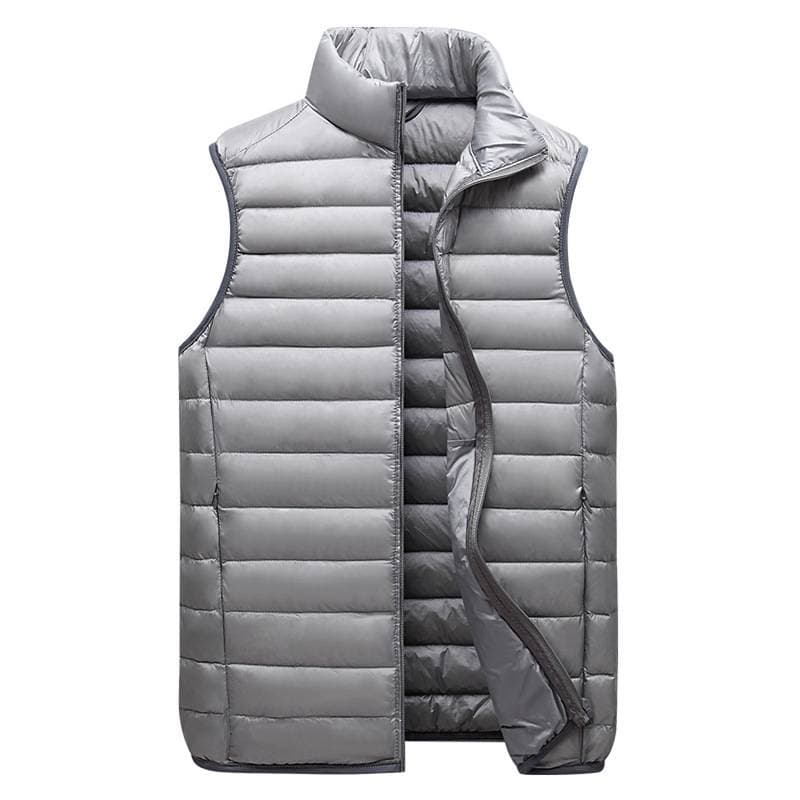 Men's Clothing Winter Fashion Stand Collar Cotton Cotton Vest Thin Men's Warm Vest