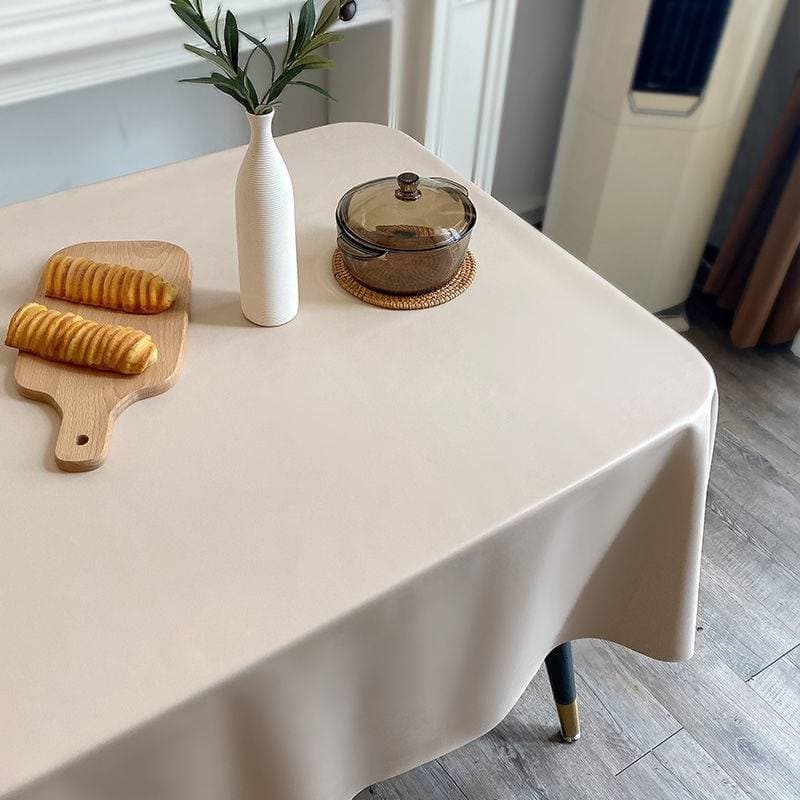 Luxury Leather Tablecloth - Wash-Free Square Table Cover For Dining & Coffee Tables, Elegant & Easy-Clean Home Decor