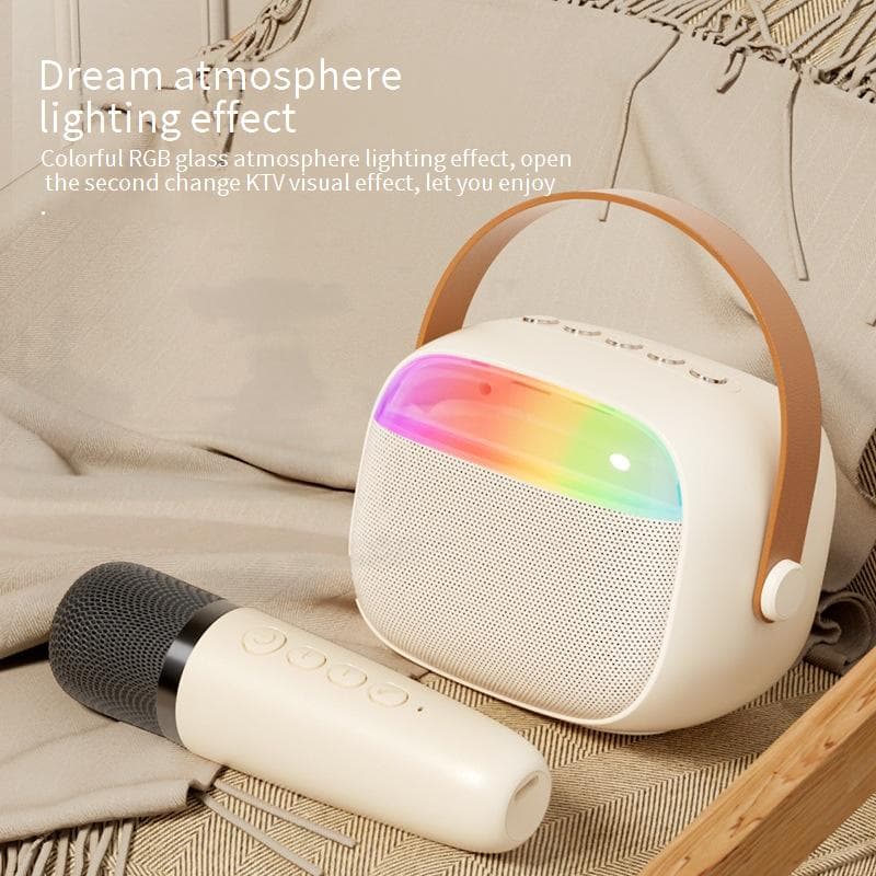 K12 Bluetooth Karaoke Speaker With Wireless Microphone - Portable Singing Speaker For Kids & Family