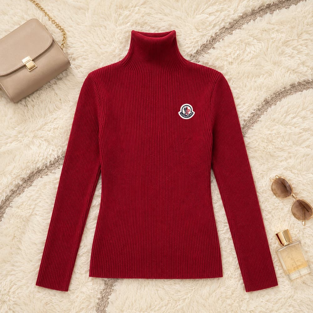 Pull à col roulé tendance pour femme, en maille, automne-hiver, haut chic et polyvalent, nouveauté