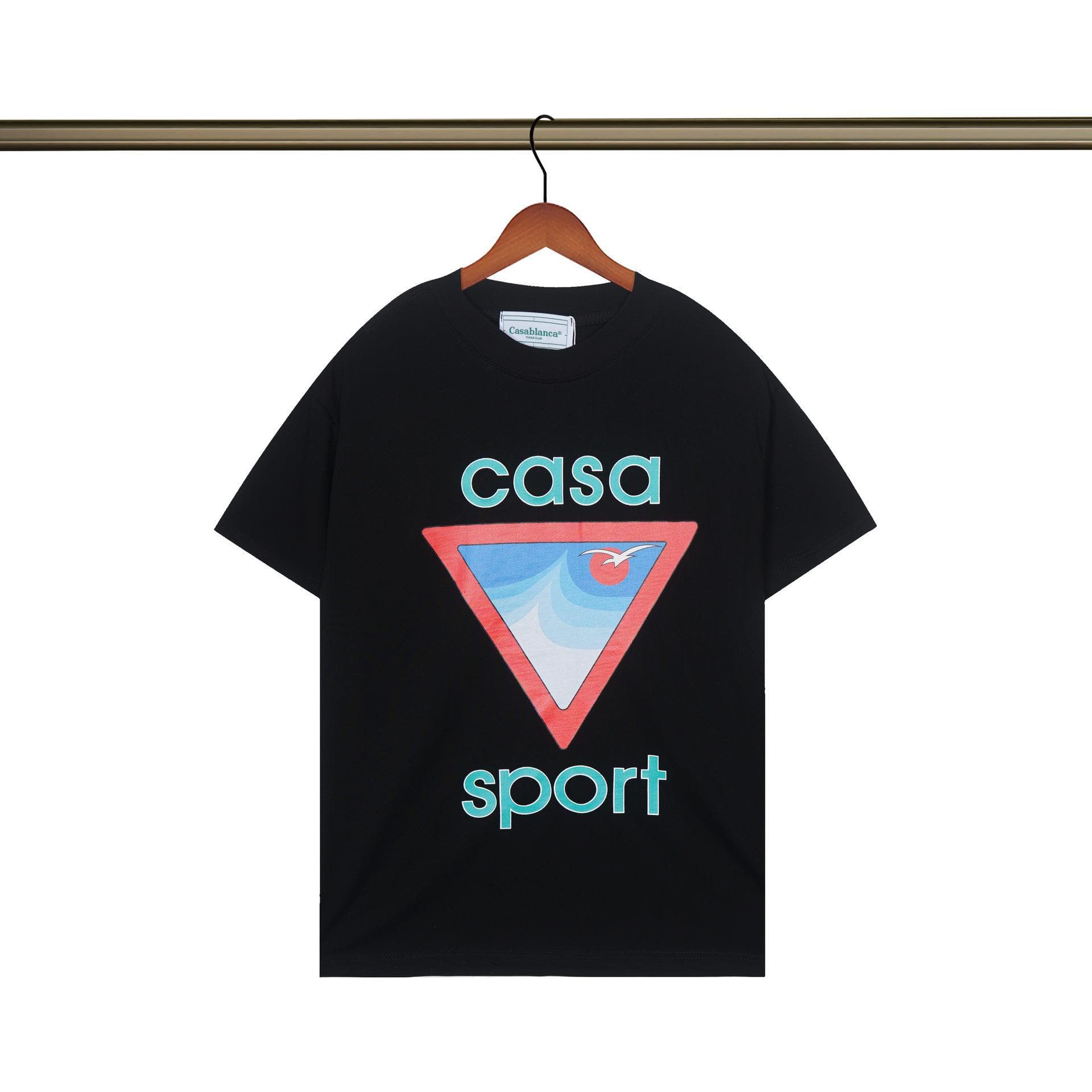 Vêtements pour hommes 24 nouveaux styles Illusion Gate Letter Printing T-shirt à manches courtes à col rond personnalisé