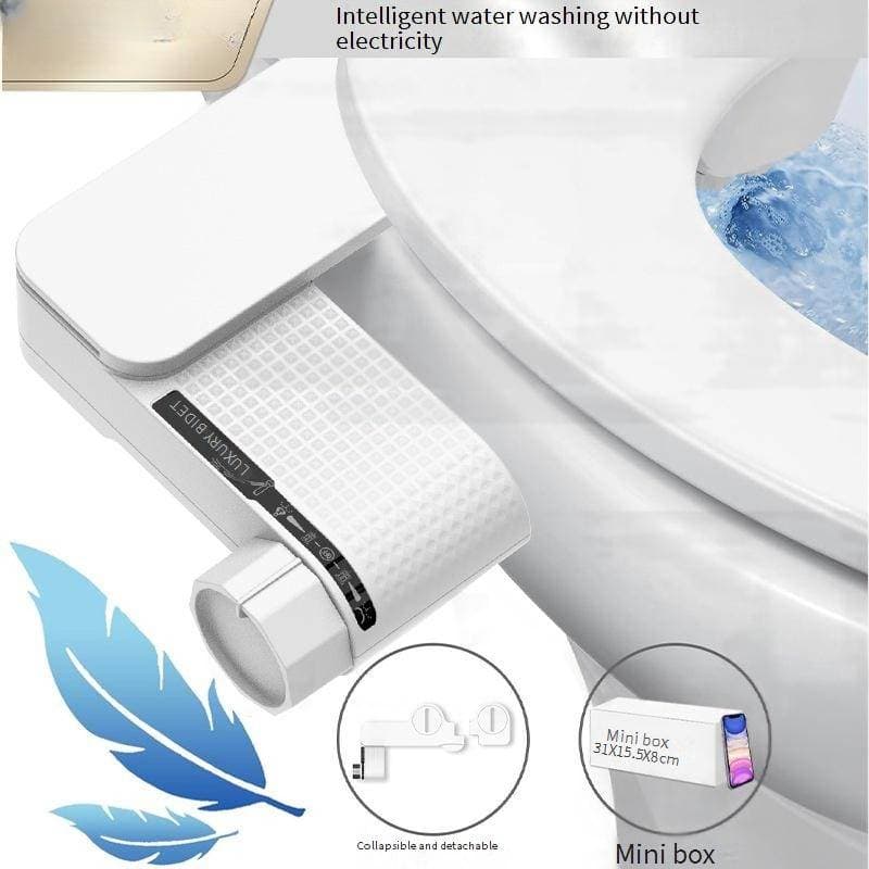 Toilets Non Electric Flushing Bidet With Simple Double Nozzles Lightweight PP Cleaning Artifact Smart Toilet Seat