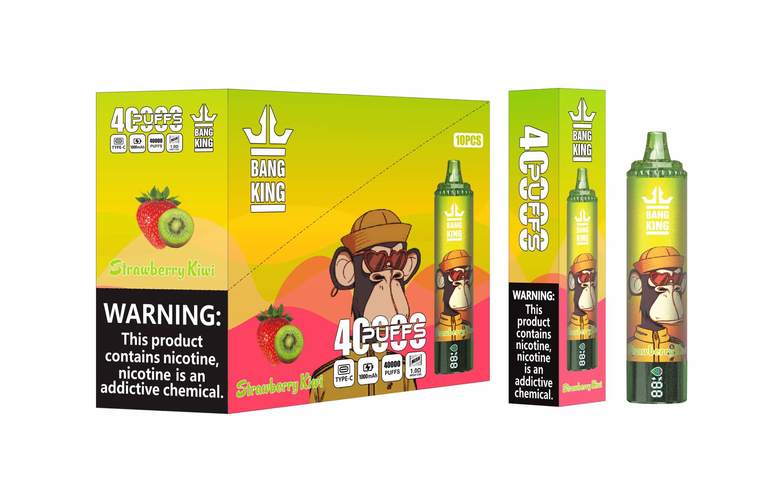 Cigarettes électroniques jetables BANG KING 40K PUFFS grande capacité et multi-saveurs,