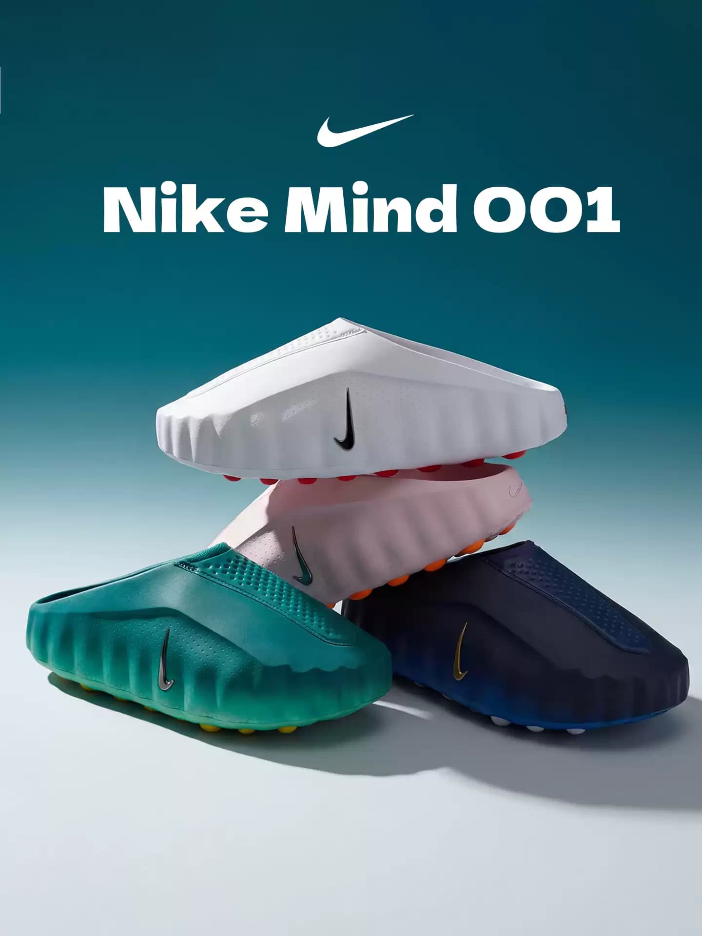 Nike Mind 001 Unisex Casual Outdoor Sports Slide White