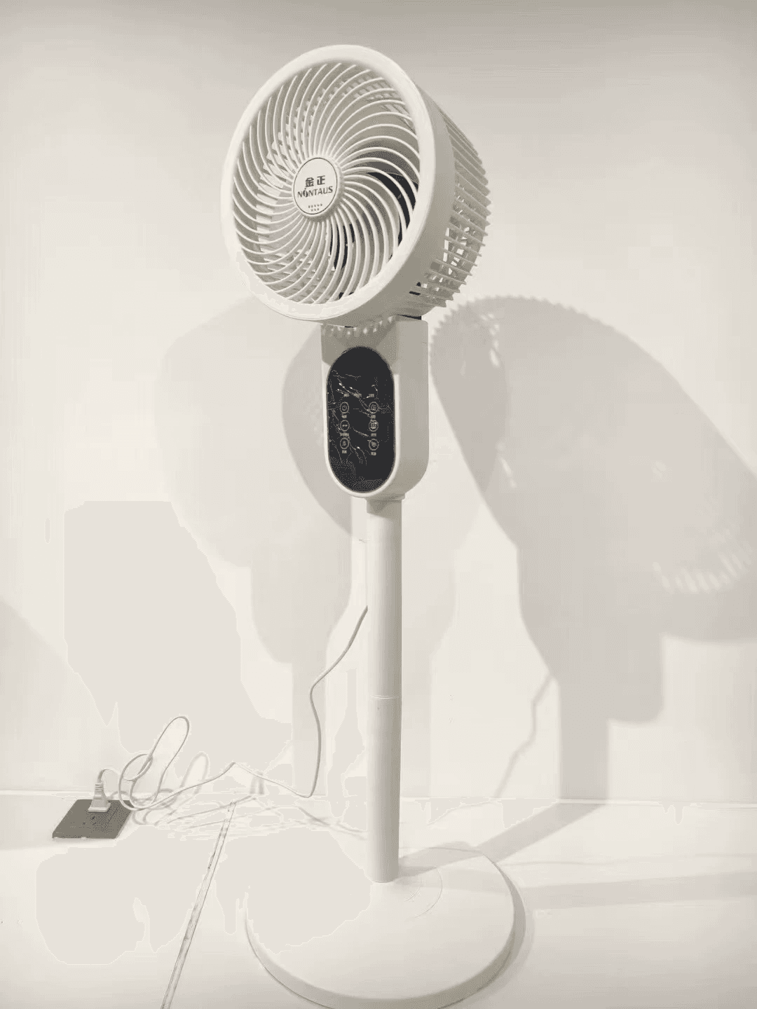 Ventilateur oscillant télécommandé - Ventilateur sur pied et de bureau à double usage avec circulation d'air silencieuse pour la maison