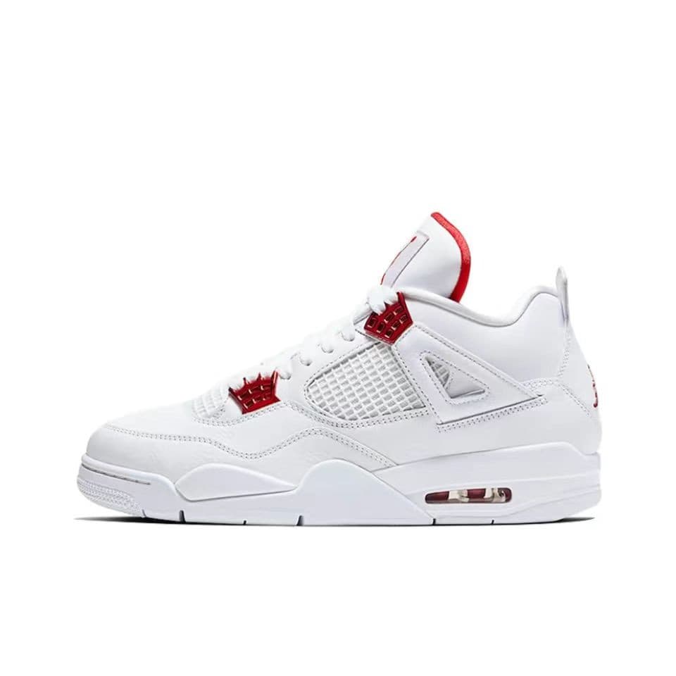 Baskets Air Jordan 4 Series Premium Comfort, cuir robuste et mesh respirant, semelle extérieure amortissante, chaussures à lacets pour les courses