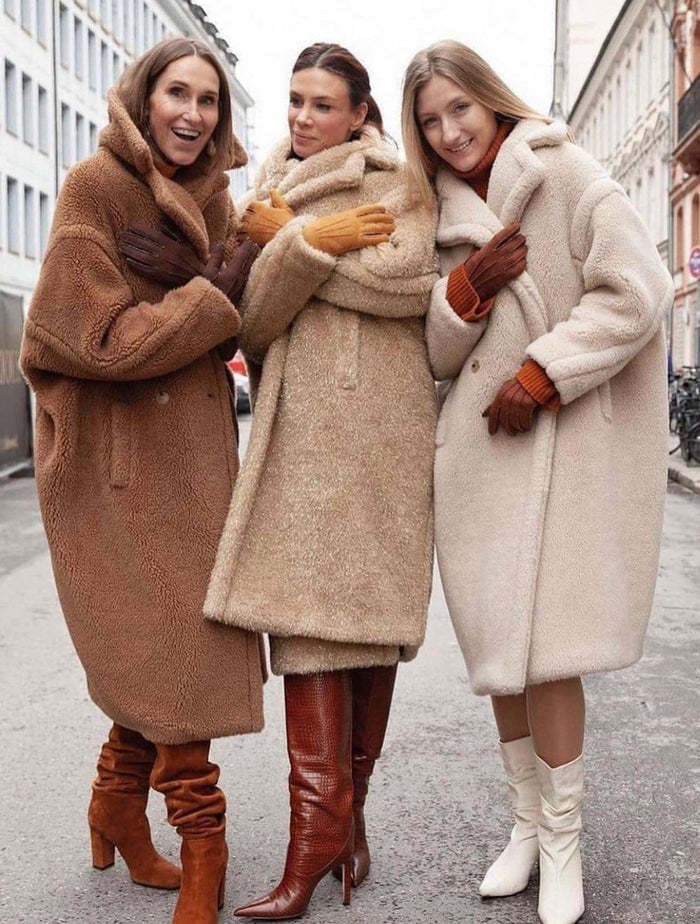 Women's Solid Color Long Sleeve Woolen Coat