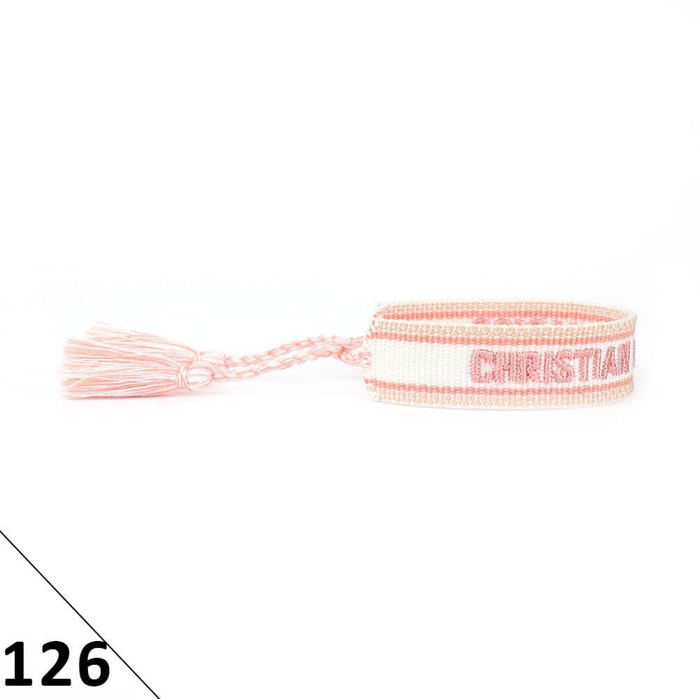 Bracelet unisexe tendance avec lettres tressées