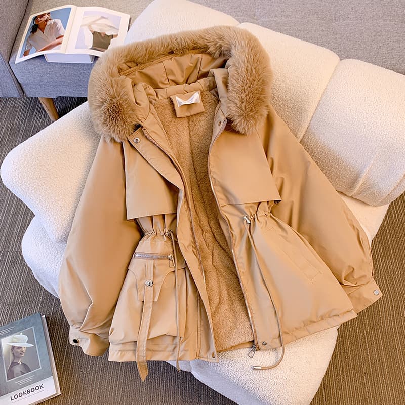 Women's Fashion Warm Jacket Padded Jacket Thick And Fleecy Large Size Warm Coat