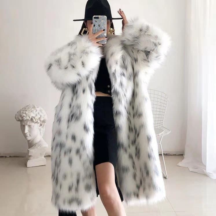 Fox Fur Coat Women's Cross Border New Fur Coat Women's European And American Thickened Loose Lapel Top