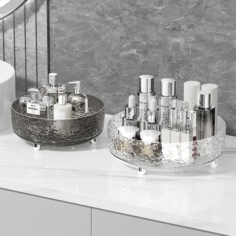 Rotating Cosmetics Storage Box Household Bathroom Toilet Desktop Skin Care Products Storage Turntable Dresser Shelf