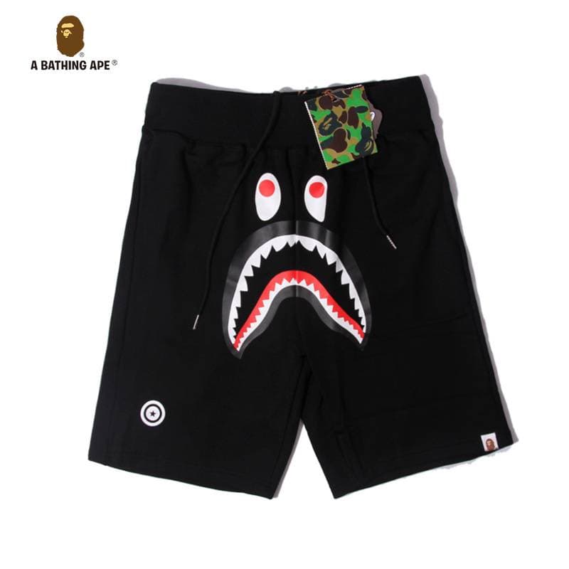 A BATHING APE Ape Head Shark Shorts Ape Head Shorts Five Leg Casual Shorts, Made Of Pure Cotton Fabric High Quality Shorts