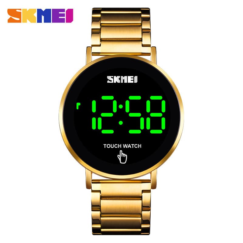Minimalist Women's Electronic Watch Digital Dial Rose Gold Waterproof Stainless Steel Strap Suitable For Students