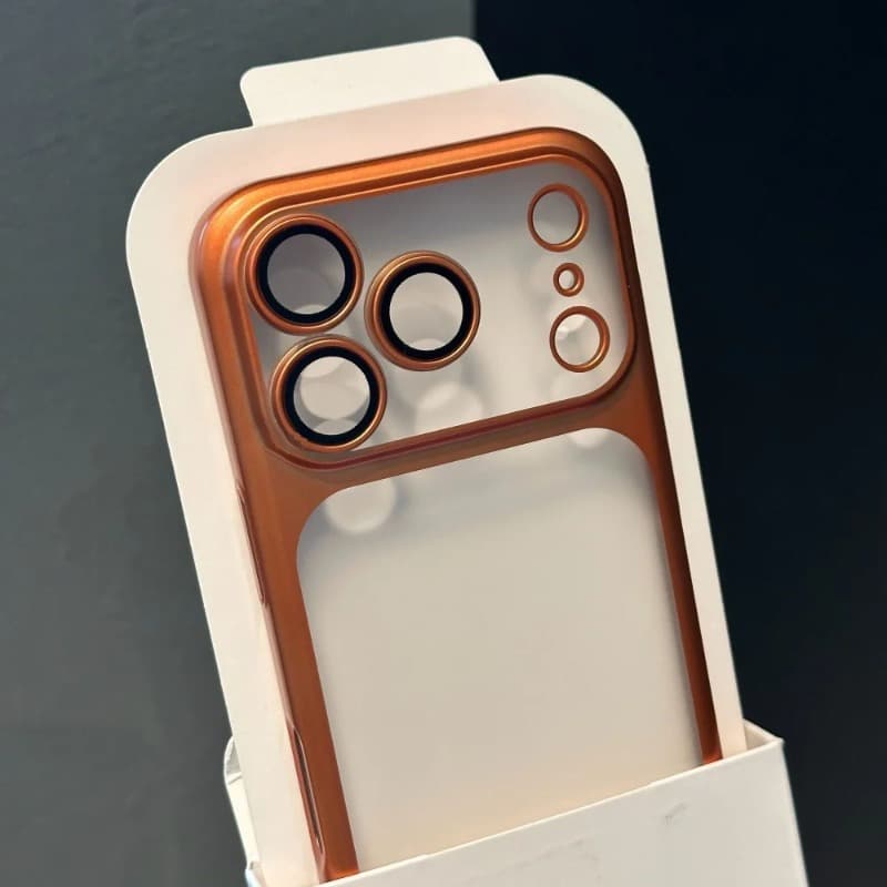 Luxury Nano Matte Translucent Case For Iphone 17 Air 16 15 14 13 12 Pro Max 17Pro Rugged PC Plating Armor Coque Frosted