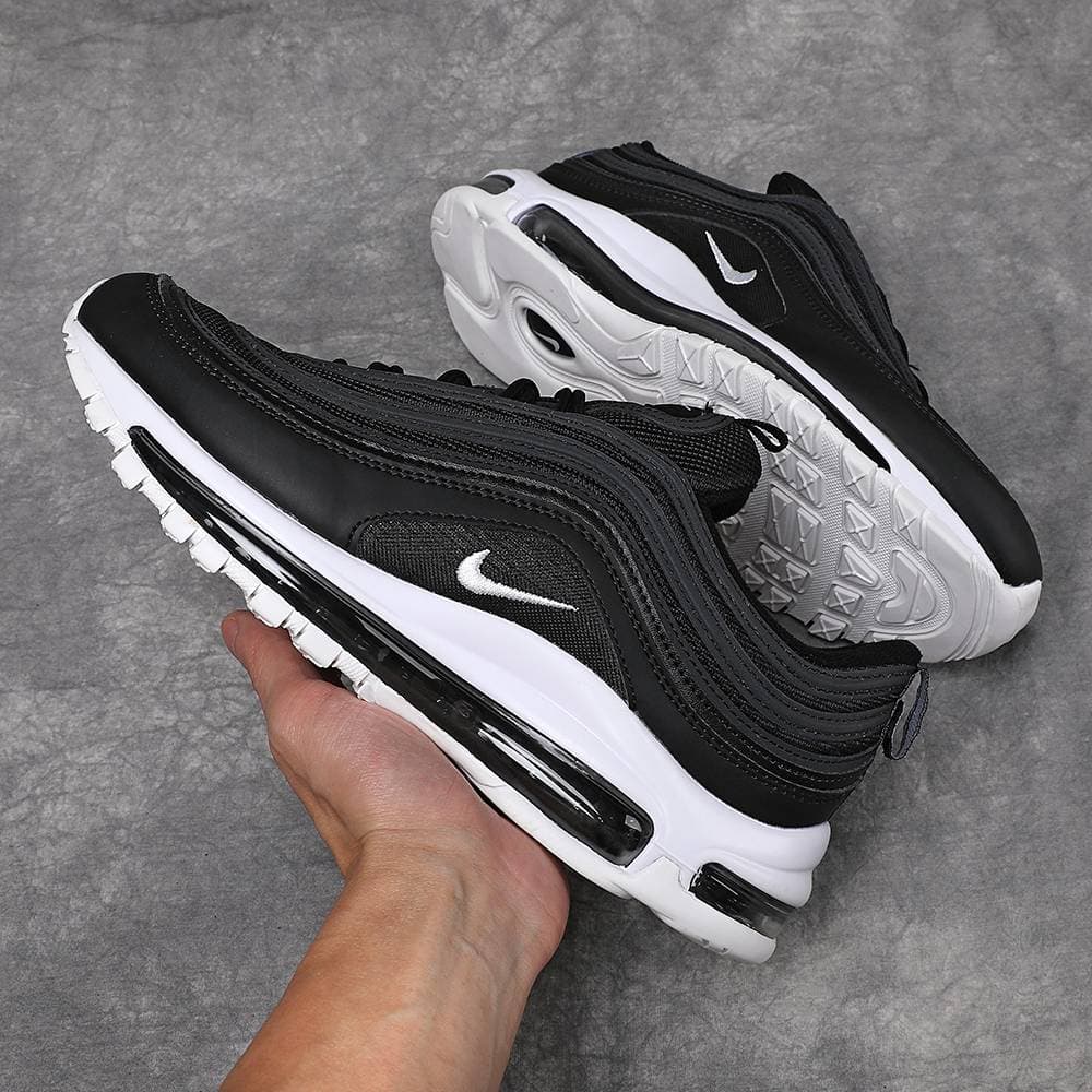 Chaussures Nike Air Max 97 pour homme et femme, triple noir et blanc, Sean Wotherspoon T, baskets d'extérieur, pointures 36-45