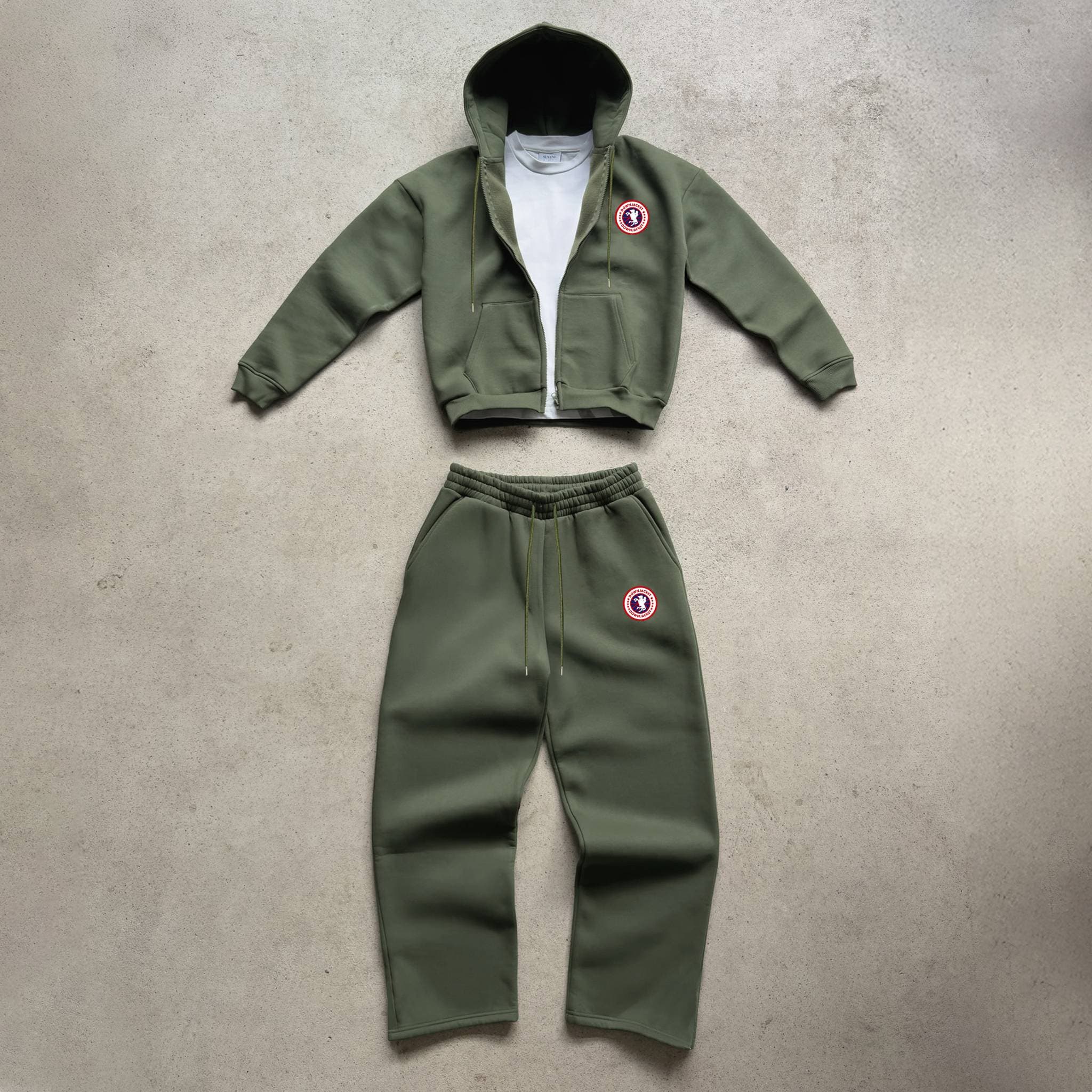 Men's Streetwear Hoodie & Jogger Set - Oversized Pullover With Print, Casual Loungewear