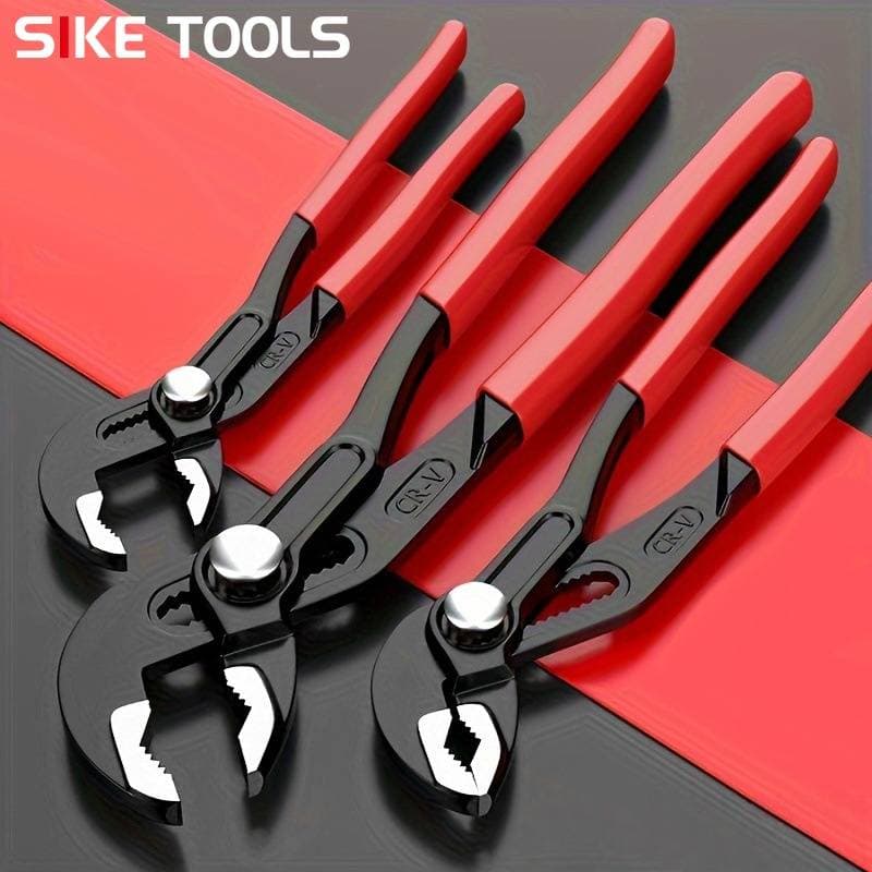 ​Adjustable 7" 10" 12" Multi-Function Water Pump Pliers, Wide Jaw Pipe Wrench For Home Plumbing & Bathroom Maintenance (Cr-V Steel)​