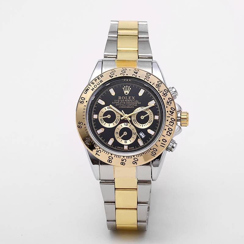 Montre Cosmograph Daytona en métal, surdimensionnée, style classique, montre haut de gamme indispensable pour les soirées, mouvement à quartz, di