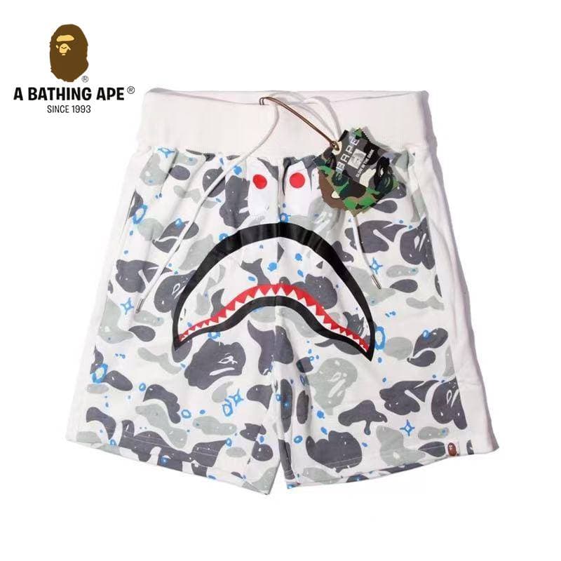 Short BATHONG APE Ape Head Shark Short Ape Head Short cinq jambes décontracté, en pur coton