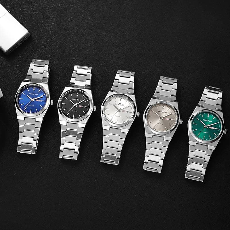 Men's Watches New Steel Band Men's Watch Steel Band Calendar Quartz Men's Watch Men's Fashion Business High-end Watches With Large Dials