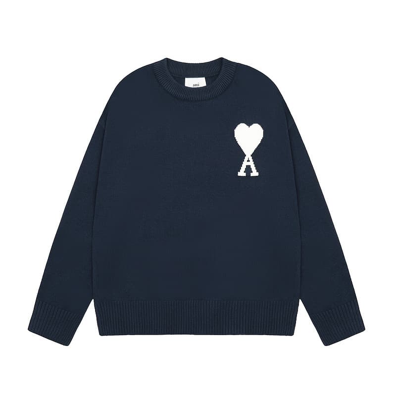 Pull chaud unisexe pour jeunes, motif cœur pêche, pull tendance à col montant.