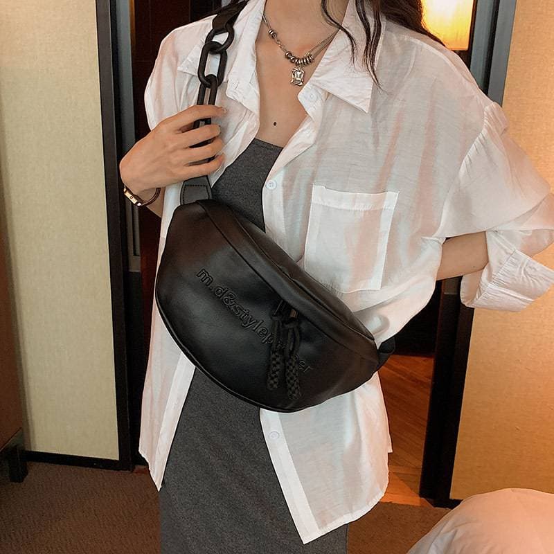 Crossbody Bags Purse For Women Crescent Shoulder Hobo Purses Vegan Leather Handbag With Adjustable Guitar Strap