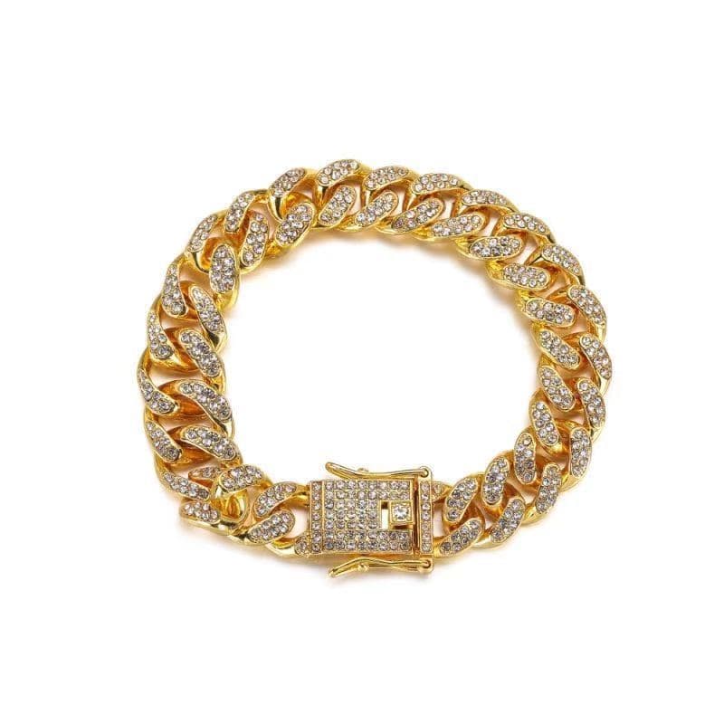 Collier cubain hip-hop avec diamants pour amoureux, hommes et femmes, bijoux personnalisés exagérés