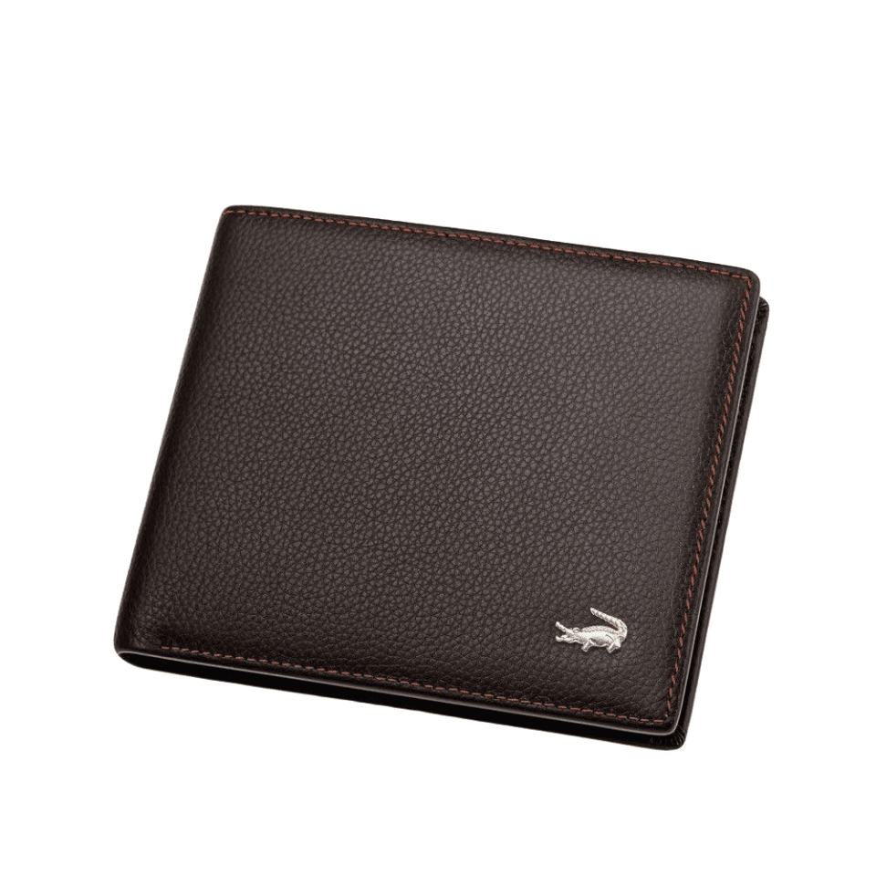 Portefeuille en cuir classique d'affaires court pour hommes