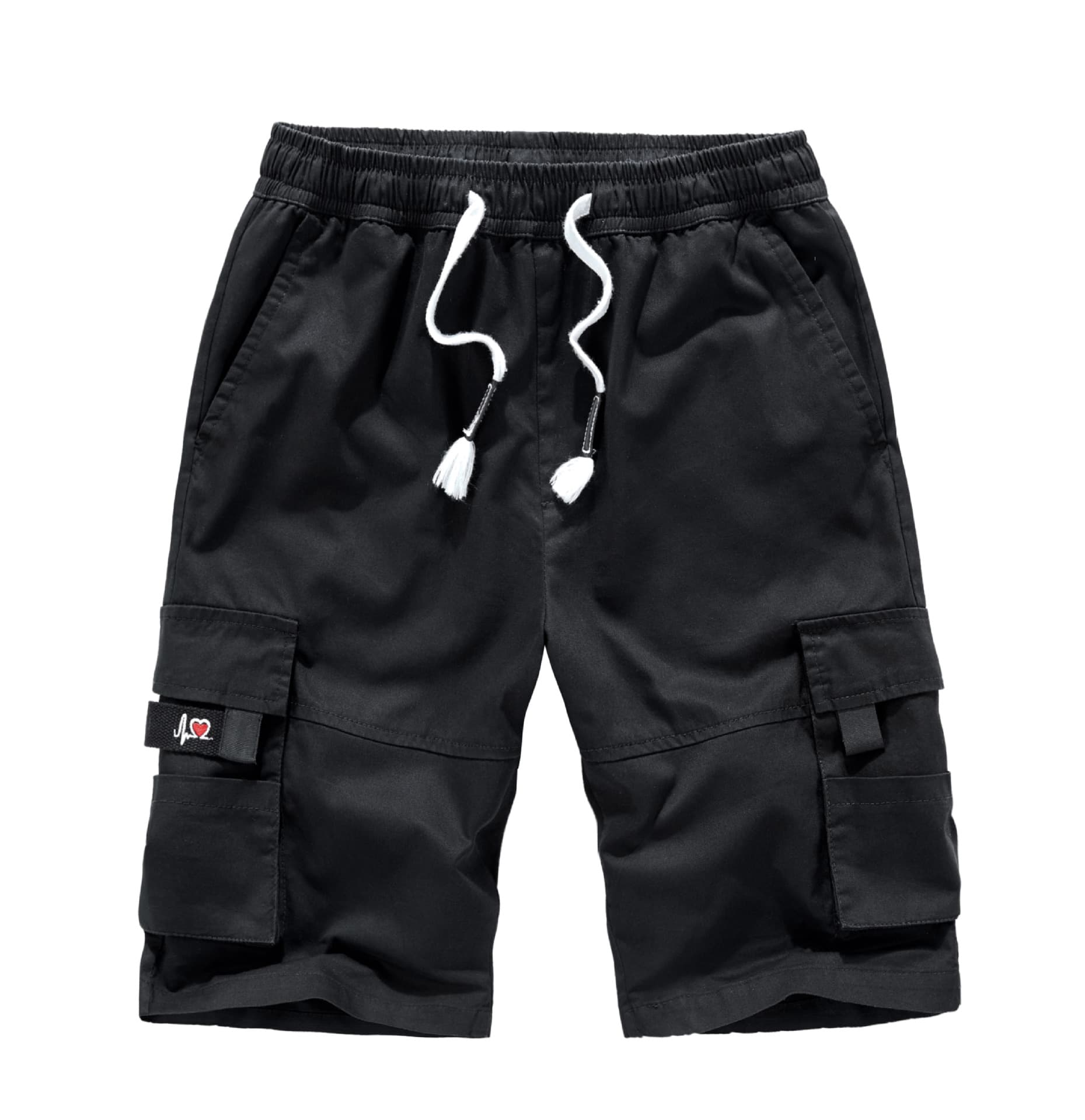 Man's clothing Men's summer cargo shorts Loose plus size men's cotton quarter pants multi-pocket casual pants