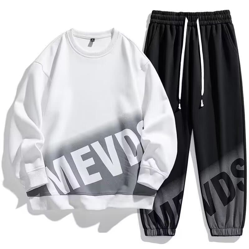 Man's clothing Men's sportswear suit men's crewneck pullover sweatshirt trousers tracksuit