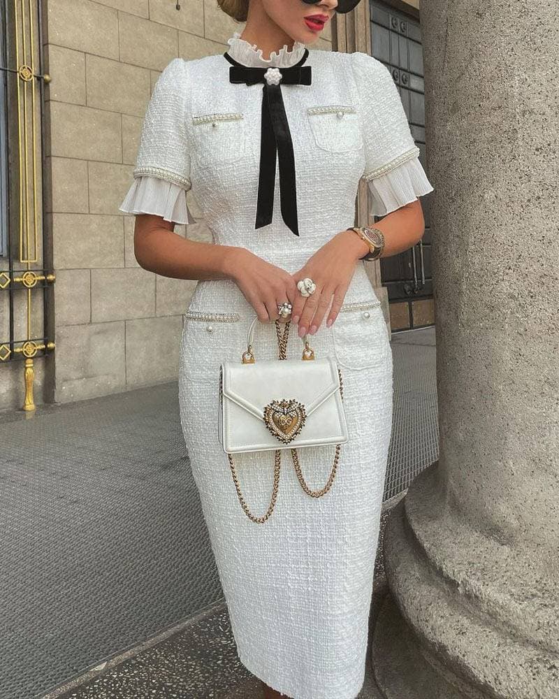 Women's Clothing Long white dress