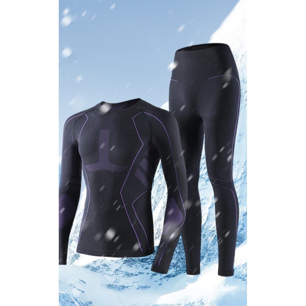 Autumn Winter Quick-Dry Ski Suit Underwear Set For Men And Women Sports Tight-Fitting Moisture-Wicking Compression