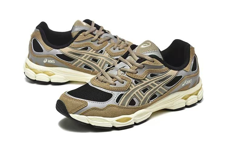Chaussures de soutien de la voûte plantaire pour femmes, style rétro, amortissantes, bleu marine et beige, antidérapantes.