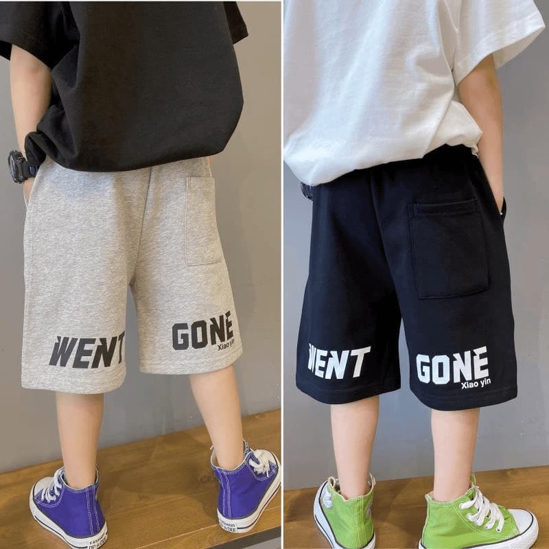 Boys Summer Clothing Set Trendy Sports Pants And Shorts Medium-Large Sizes Thin Medium Fit For Spring And Summer Ages 3-8 Years