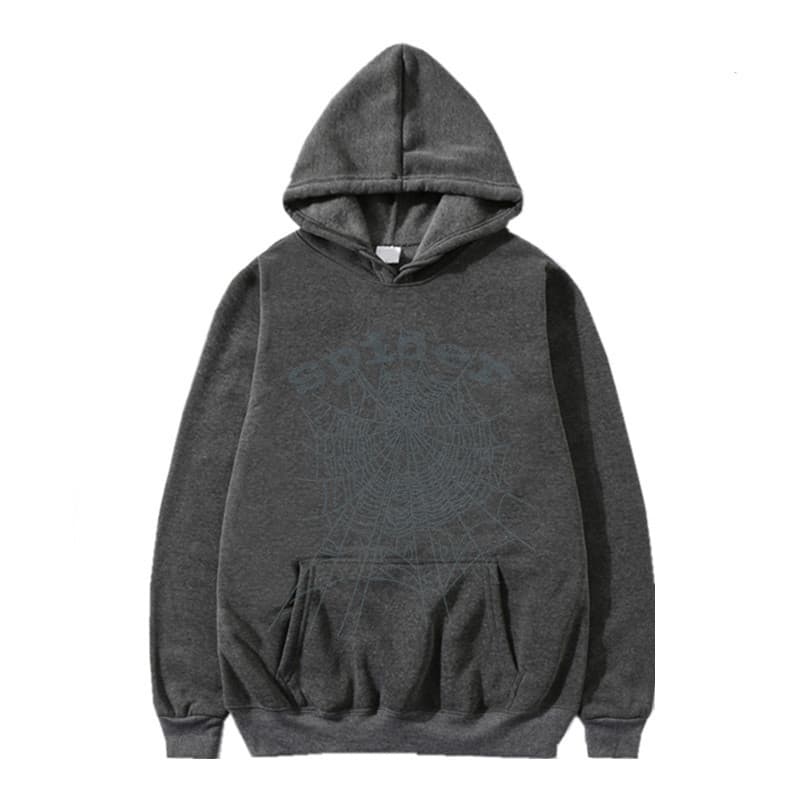 Pull à capuche Singer Letter Sp5der Spider Web Hot Diamond pour homme et femme, idéal pour le printemps et l'automne