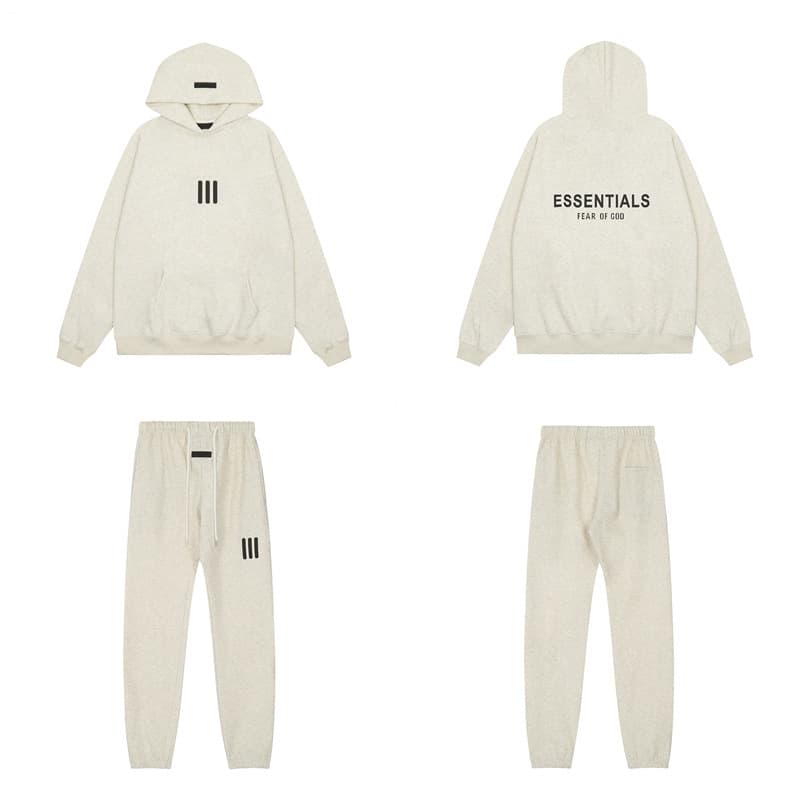 Sweat à capuche noir à lettres floquées FOG Double ESSENTIALS, collection printemps-été 2022, nouvelle marque tendance, vente flash transfrontal