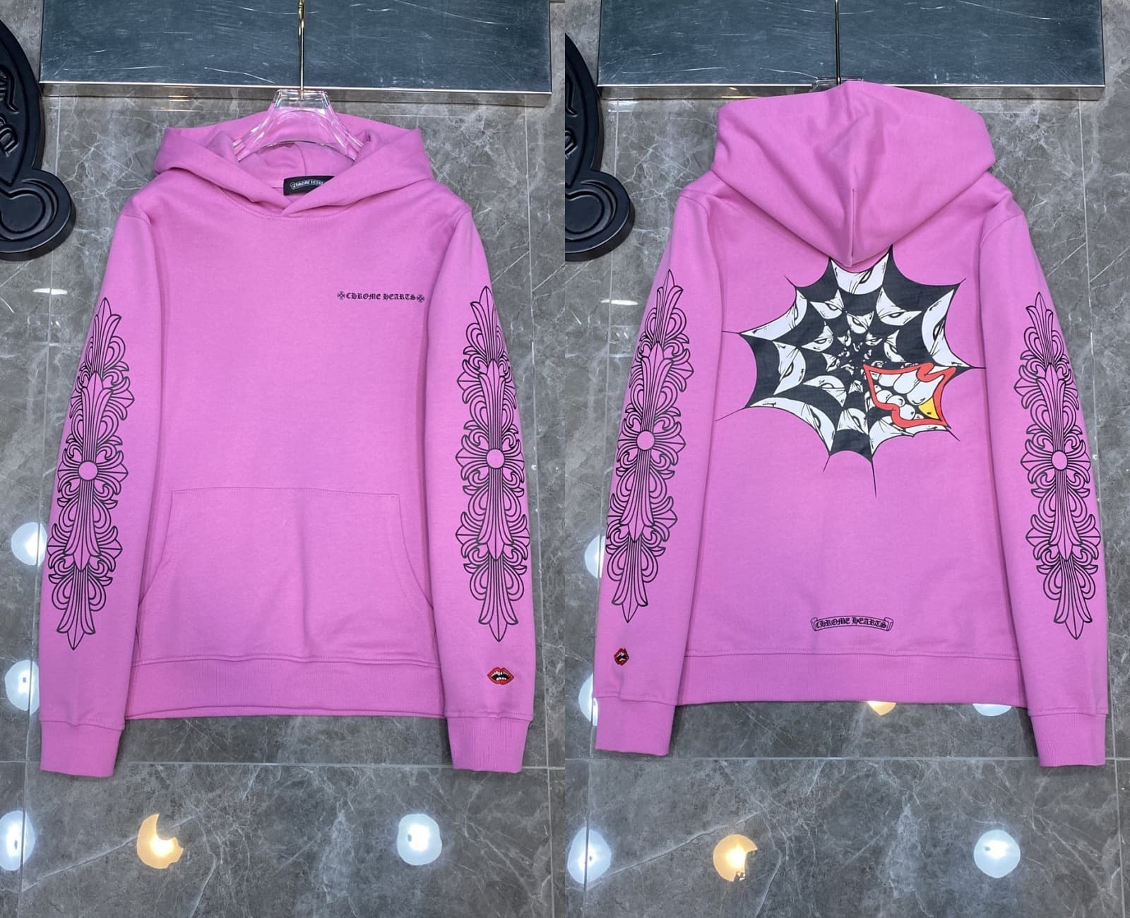 Sweat à capuche Chrome Hearts Cross, version correcte 25ss, polyvalent et tendance, vente en gros