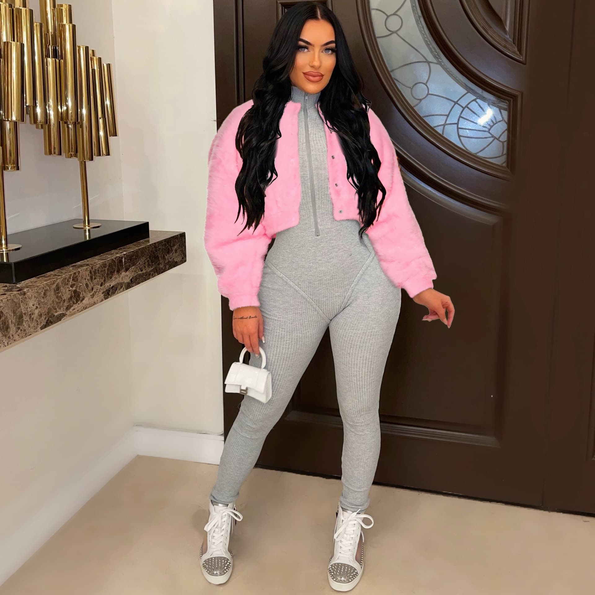 Women's Clothing Hot Sale Autumn And Winter Women's Casual Fashion Loose Faux Fur Short Jacket Faux Rabbit Fur Coat