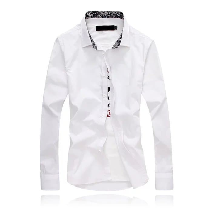 Men's Clothing Business Men's Shirt Long Sleeve Slim Youth White Shirt Formal Non Iron Men's Shirt
